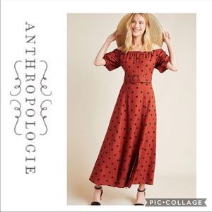 Maeve Anthropologie Polka Dot Lucienne Dress NWT